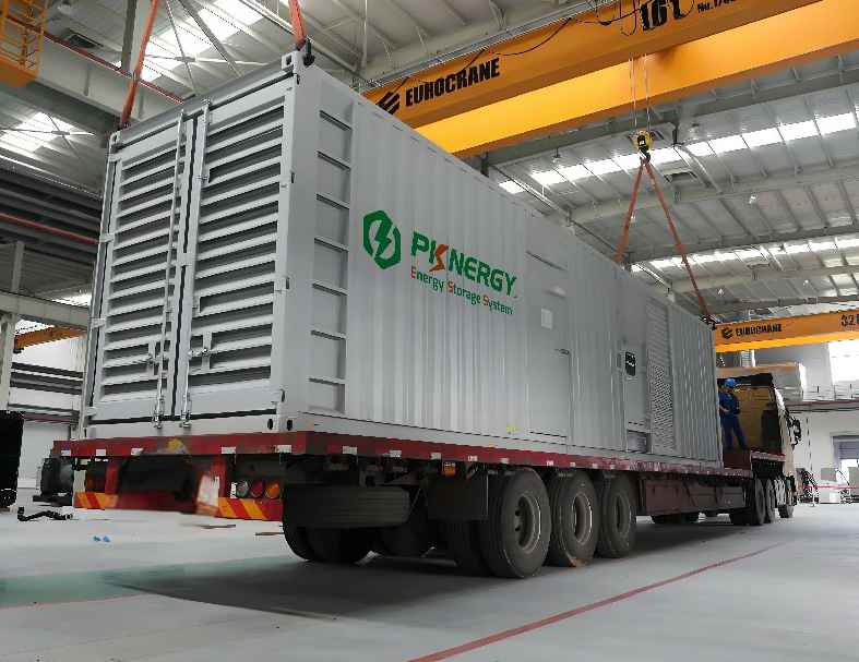 bess container transportation by flatback lorry