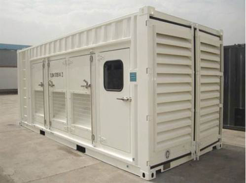 UPS System Enclosure secure complete with power equipment installed ready for deployment